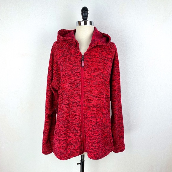 Cold Storage Womens Raspberry Black Hooded Sweatshirt Foul Weather Gear XXL - Picture 1 of 9